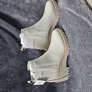 Cream Ankle Boots by ANA JCPenney